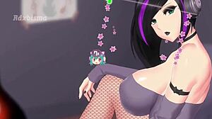 in oppai muse hentai game part 6 luna enjoys solo playthrough