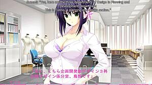 subtle blowjob and big tits celebration for yuka's promotion in erotica yuuwaku route 4