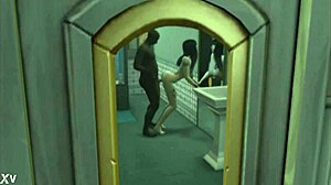 cheating wife in sims4 porn takes big black cock interracial style. monster cock action in 3d 😈