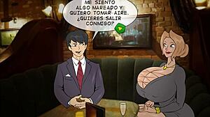 Hey, Cassie Cannons 2 brings mounds of trouble with big tits action in Spanish