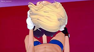 Gwen Stacy exhausted, craving a wild night in the uncensored love hotel.