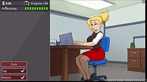 i'm just playing this hentai game barely working, finishing level 1 with complete scenes and big tits.