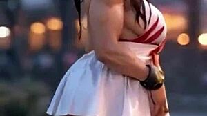 Sexy Short Captures Giant Curvy Woman In 3D Hentai Outfit With Big Tits