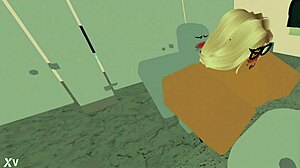 School Nerd Blowjob Turns Into Wild Roblox Fucking