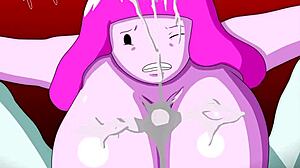 Princess Bubblegum and Marceline clash in steamy tit fuck action by Kandomryller