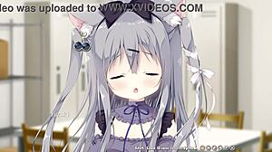 Эччи сцена 1 с Чиэри Юкимура в общем маршруте Амаиро Чоколата хентай