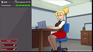 i'm just playing this hentai game barely working, finishing level 1 with complete scenes and big tits.