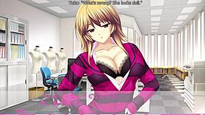 subtle blowjob and big tits celebration for yuka's promotion in erotica yuuwaku route 4