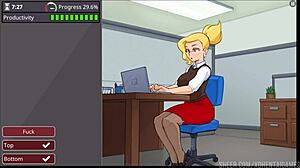 i'm just playing this hentai game barely working, finishing level 1 with complete scenes and big tits.