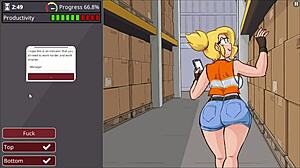Watch This Barely Working Hentai Game Level 2 Completed With Big Tits Action!