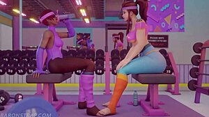 Sombra and Brigitte Naughty Workout - Wow!