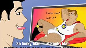 The cartoon hero gives his ass in gay action. Heroes clash in surprising hentai anime encounters.