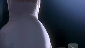 Sit on my cock while we watch TV in this hentai gameplay with creampie