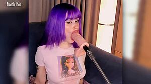 beautiful anime babe sucks huge cock