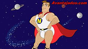 The cartoon hero gives his ass in gay action. Heroes clash in surprising hentai anime encounters.