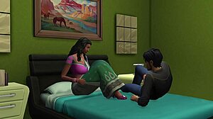 Shila Bhabhi Rides Cowgirl Style In Red Bra With Birju Bhaiya For Horny Stepmom Oral And Feet Action