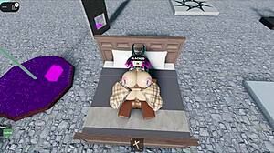 Whore Takes Black Cock Hard in Roblox Fucking Scene