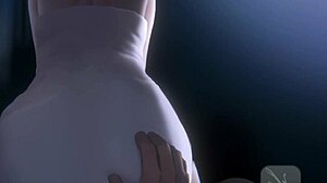 Sit on my cock while we watch TV in this hentai gameplay with creampie