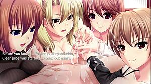 Quadruple handjob in Naruto harem route part 1