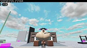 Whore Takes Black Cock Hard in Roblox Fucking Scene