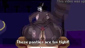 Racoon Girl Rides Big Cock In Furry Anal Creampie At Strip Club POV