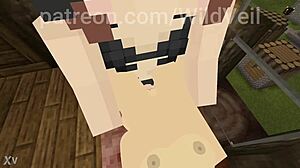 i can't stop banging this cute gym girl with futa power in minecraft