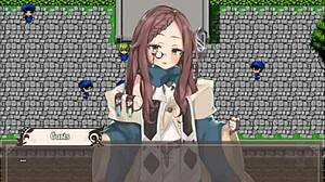 Cum Covers Small Tits in Fetish Game with Cute Girl Hentai Scene