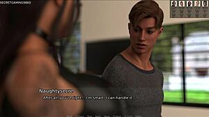 i love how this big titted goth slut in fishnets gets her feet licked and fucked in blacked house 08 3d game