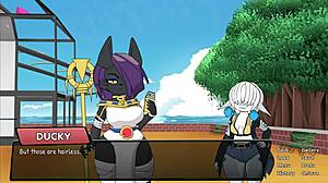 Comical games in heat ch2 part 1 shows skinny parody action with bikini pool scenes for adults