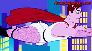 The cartoon hero gives his ass in gay action. Heroes clash in surprising hentai anime encounters.