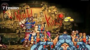 suggestive hentai mugen fighter gangbang in wild level 1