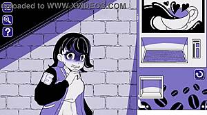 Fucking a chainsaw girl in bondage erotic hentai