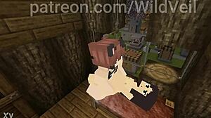 i can't stop banging this cute gym girl with futa power in minecraft