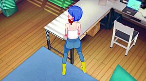 Bulma SHOWS OFF Amazing BIG ASS as MILF in Dragon Ball Super Hentai POV