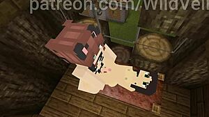 i can't stop banging this cute gym girl with futa power in minecraft