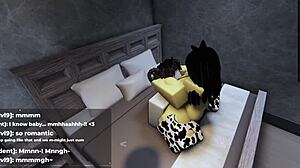 Roblox catgirl drove me wild before finally giving in hard