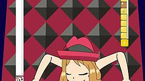 imagine pokemon serena from xy getting her blonde pussy and ass fisted in anime