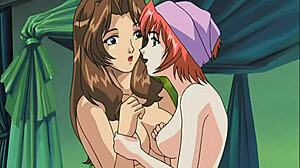 Hey, check these nymphs in Stratosphera lesbian anime!