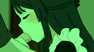 Obožavam kako ova anime cura puši kurac za zabavu