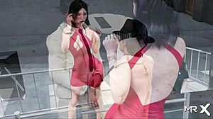 Fashionbusiness masturbates solo in hentai game episode 1 99