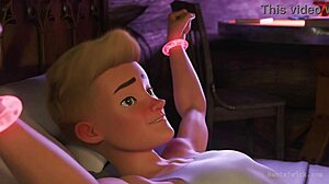 変態魔術師の美女が初めてのアナルを3Dアナルファックで試す