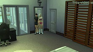 Asian trans gets pounded by teen 18+ with huge cock in futa Sims 4 MU S00E09. Wild stuff!
