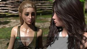 Short hair redhead begs for big white cock in lust city 24 with cum and squirting