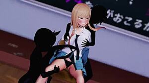 喜多川海夢の学園祭展示を3Dアニメで見るの好き。ダンスとアニメスタイルが楽しいルール34風パフォーマンス