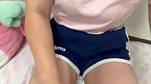 after tennis club, this japanese college girl sneaks home to use her secret vibrator non-stop... 😅