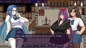 hey, this sexy slut teacher masturbates me in the city of secrets hentai game.