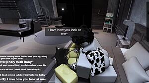 йо эта милая роблокс кошечка с большой жопой наконец сдалась после дней дразнилок, rule 34 стиль