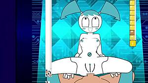 jenny teen robot ppppu animation in simple fun style