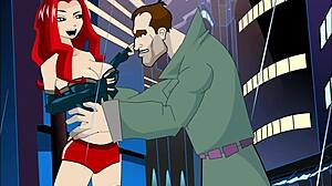 레드헤드와 블론드, 쓰리섬 애니메이션에서 블로우잡 공유