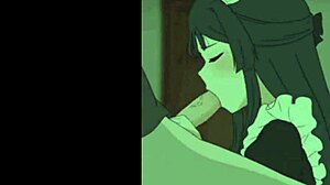 i love how this anime girl uses her mouth for blowjob fun